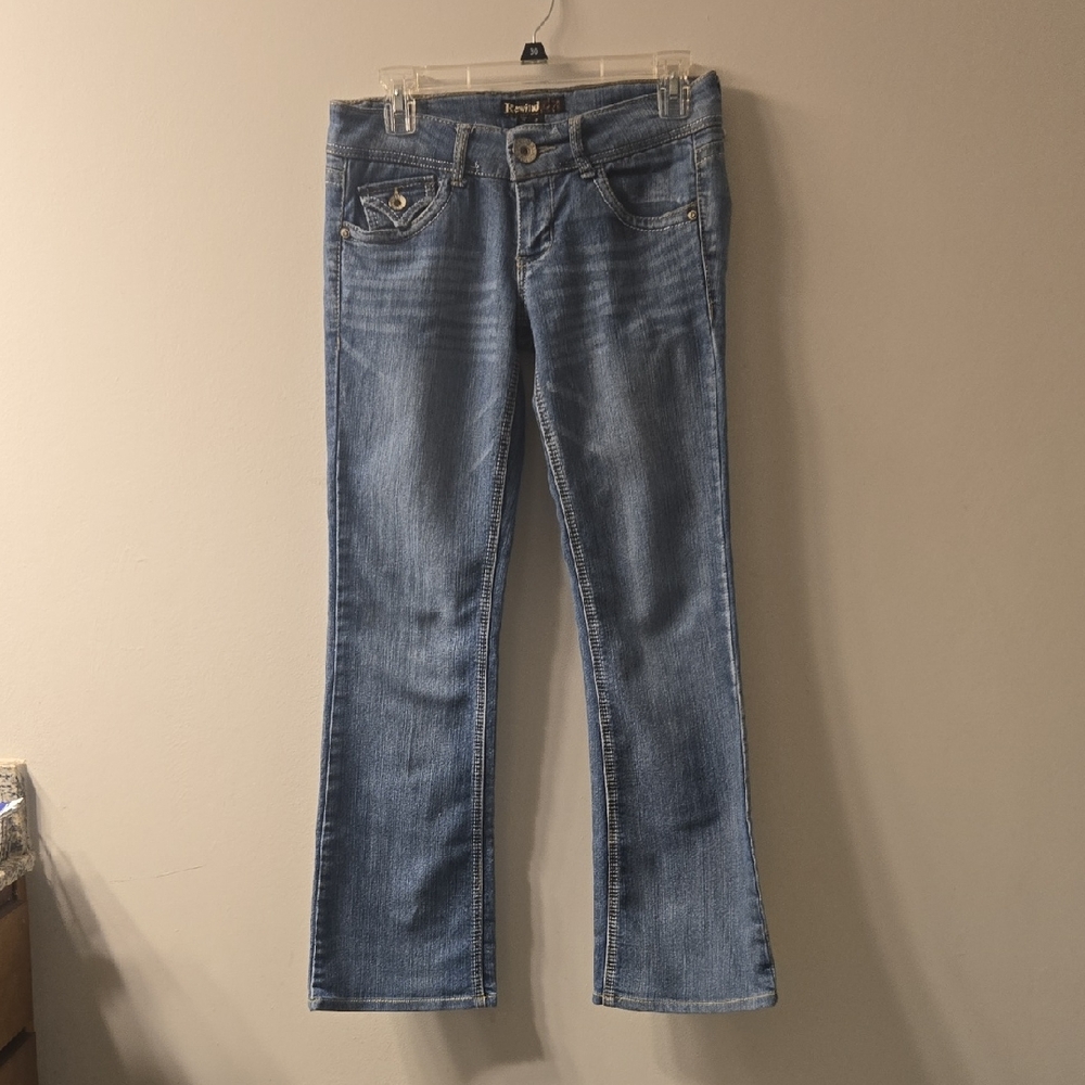 Rewind Women's Blue Boot Cut Jeans